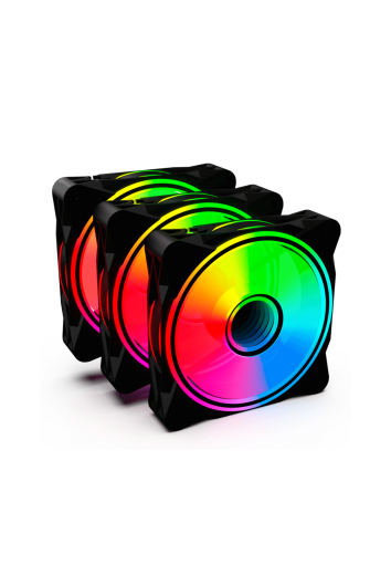 Kit 3 Fans Radiant X3 Argb 120mm C/ Controladora