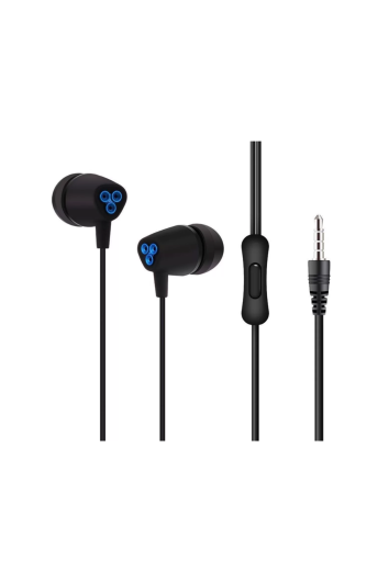 Fone P3 C/mic Intra-auricular Preto/azul Fn200 Oex