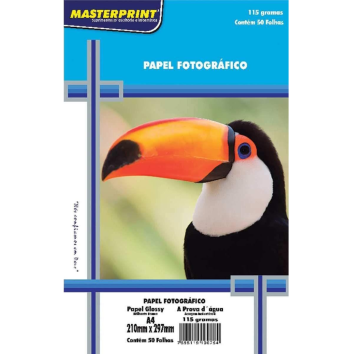 Papel Foto A4 115g 50fls Glossy Masterprint