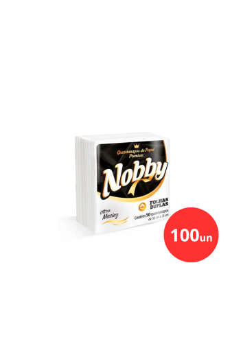GUARDANAPO NOBBY 30X31CM FOLHA DUPLA C/50 - 100 PCT 