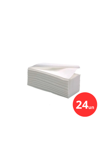 Papel Toalha Excelencia 2 Dobras 20x20 Celulose 20g 500g - 24 Und 