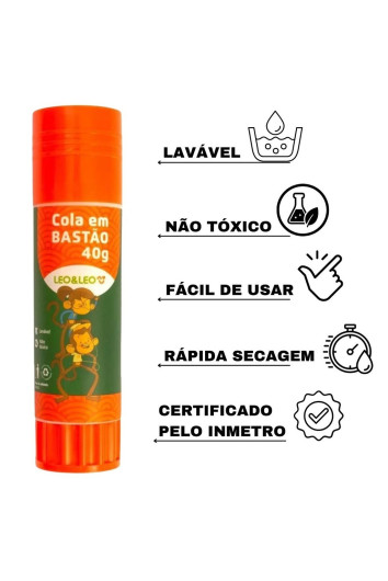 Cola Bastão 40g - Leo & Leo - 1 Und