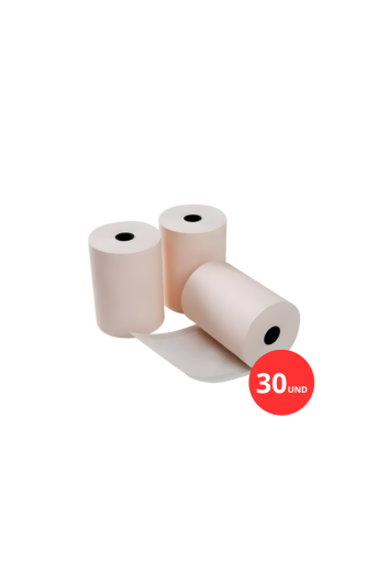 Bobina Térmica 80mm X 40m Salmão - 30 Und