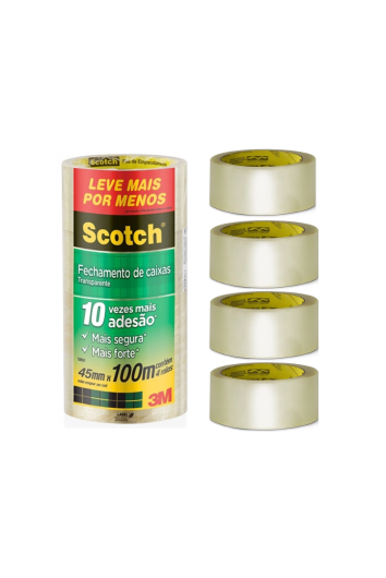 Fita Adesiva Larga 45mm X 100m Transp 3m/scotch