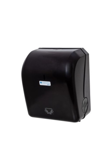 Suporte Papel Toalha Bobina C/auto Corte Mini Exaccta Plus Preto/fume