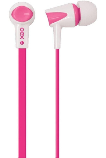 Fone P3 C/mic Intra-auricular Colorhit Rosa/branco Fn203 Oex