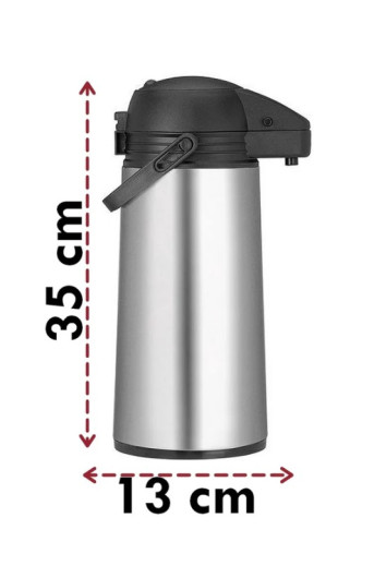 Garrafa Térmica 1,9l Inox Escovado Mood 56898 