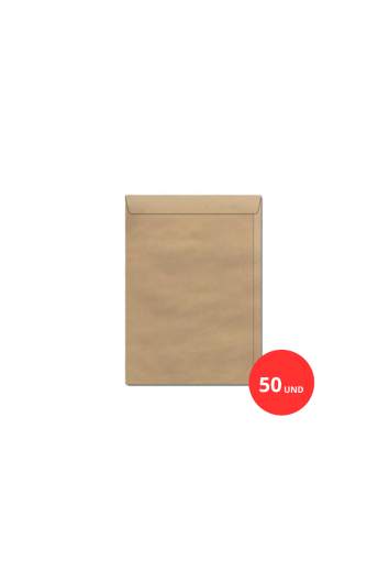 Envelope Scrity 176x250 Kraft Kn 25 - 50 Und 