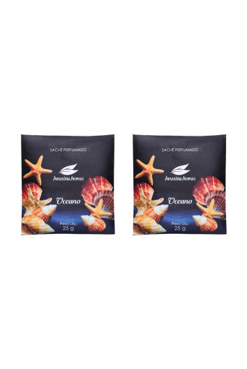 Aromatizante Sache Perfumado 25g Oceano - 2 Und