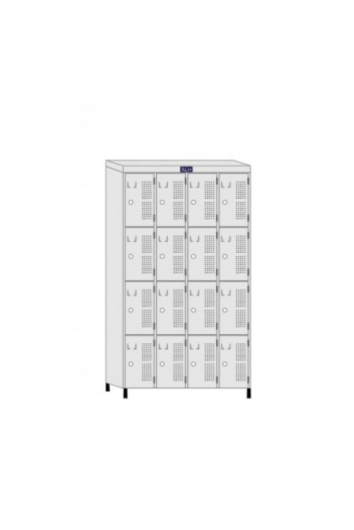 Roupeiro Guarda Volumes Aco 16 Portas P/cadeado 190 X 125 X 42 Ch26