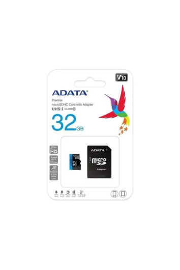 CARTÃO DE MEMÓRIA ADATA 32GB MICRO SD 2X1 CLASS 10 UHS-I - AUSDH32GUICL10-RA1