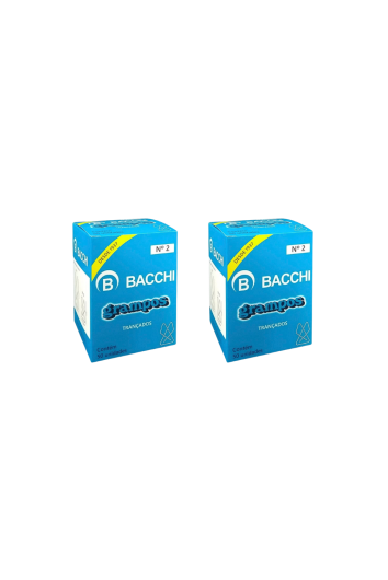 Grampo Trancado Bacchi N¦ 2 C/50 Un Pequeno - 2 Cx