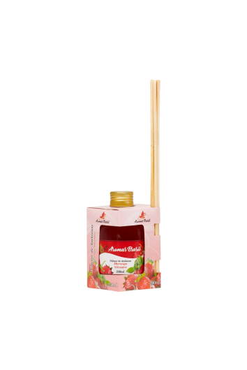 Aromatizador de Ambiente C/ Vareta Brasil 250ml Morango Silvestre