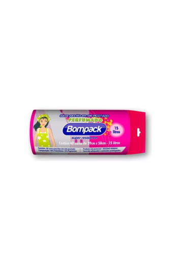 Saco P/ Lixo 15l 39x58 Perfumado C/40un