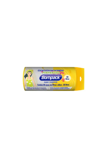 Saco P/ Lixo 30l 59x62 Perfumado C/25un