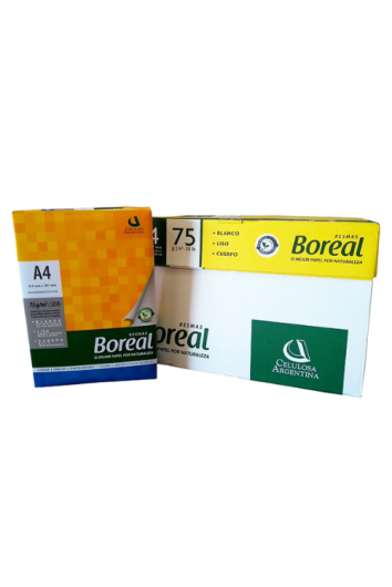 Resma A4 Branca 75g 500fls Boreal
