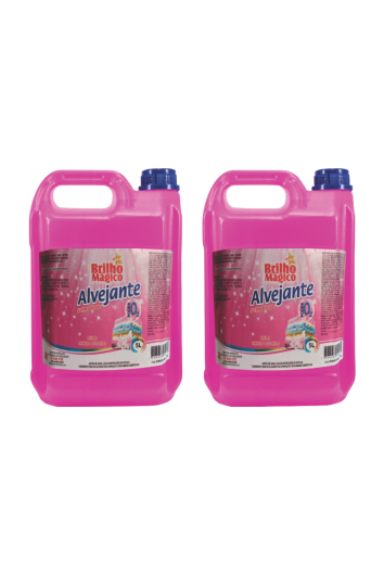 2 Und Alvejante S/ Cloro 5l - Brilho Mágico
