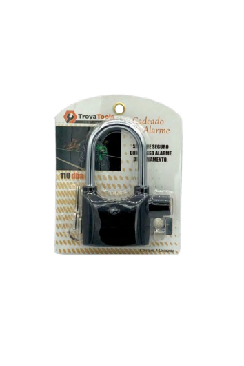 CADEADO COM ALARME SIRENE 110DBA TRY-6077 - TROYA TOOLS