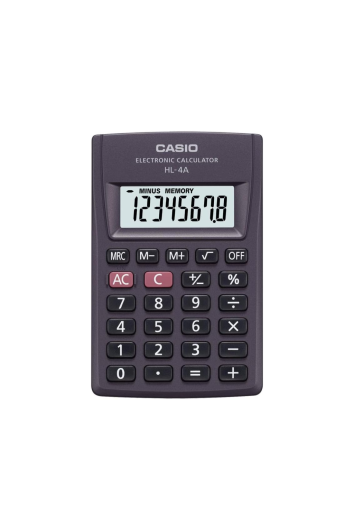 CALCULADORA DE BOLSO 8 DIG PRETA HL-4A