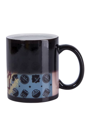 Caneca Cerâmica Mágica Preta 325ml P/sublimação