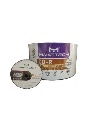 CD-R BULK 700/80/52X 50UN - MAKETECH
