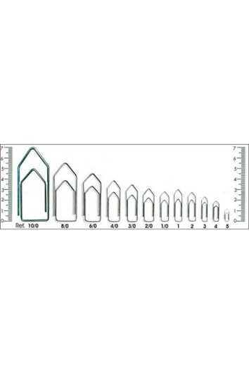 Clips N 4/0 400un Galvanizado clips new