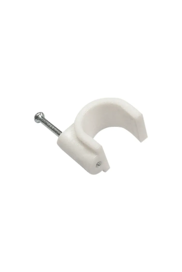 UNIDADE FIXA CABO COAXIAL 5MM BRANCO - 037813 