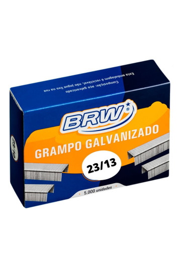 Grampo 23/13 Cx C/ 5000 P/ 100 Folhas Brw