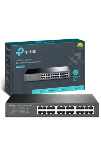 Switch 24 Portas Gigabit Tl-sg1024d Tp-link 10/100/1000
