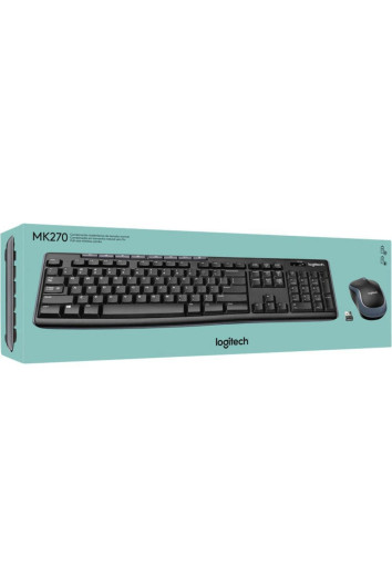Kit Teclado e Mouse Usb S Fio Mk270