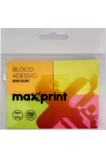 Anote e Cole 38x50 Peq Neon Color Max 50fl