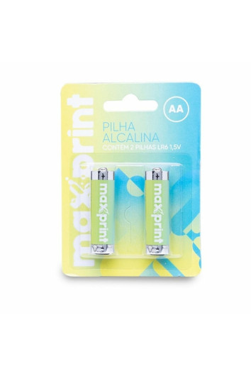 Pilha Pequena Aa Alcalina C/2un - Maxprint