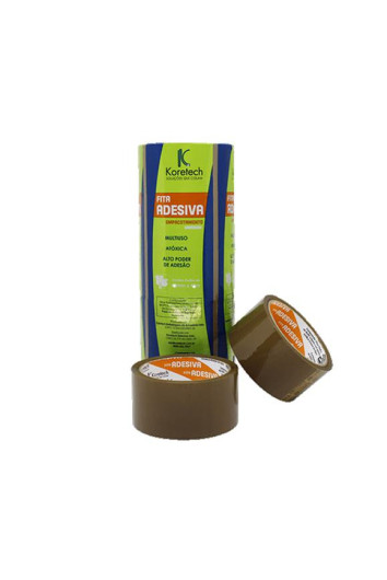 Fita Adesiva Larga 45mm X 40m Marrom Koretech