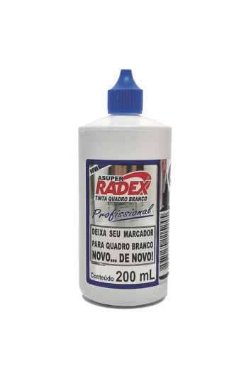 TINTA MARCADOR QUADRO BRANCO AZ 200ML RADEX