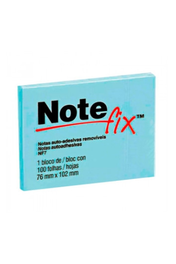 Anote e Cole 76x102 Nf7 Azul 100fl Auto-ades Notefix