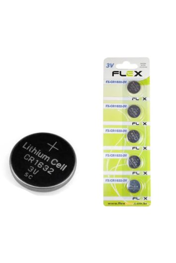 Bateria Botão Lithium 3v Fx-cr1632 - Flex 