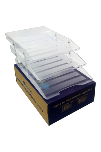 Caixa de Correspondência Tripla Móvel - Cristal - Novacril