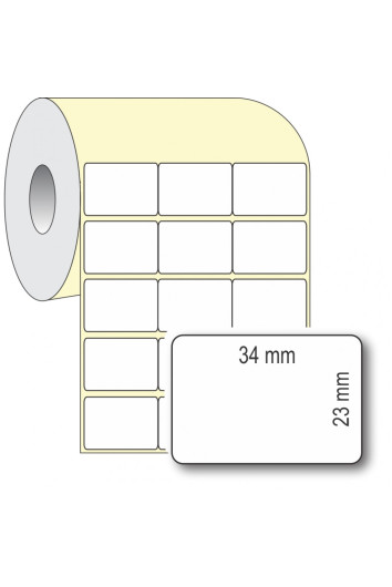 Etiqueta 34 X 23 X 3 Sem Espacamento Lateral Rolo