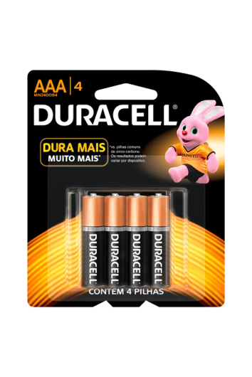 Pilha Palito Aaa Alcalina C/4un 66779-0 Duracell