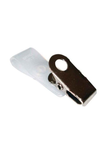Presilha para Crachá Clips Jacaré C/ Alca Leitosa
