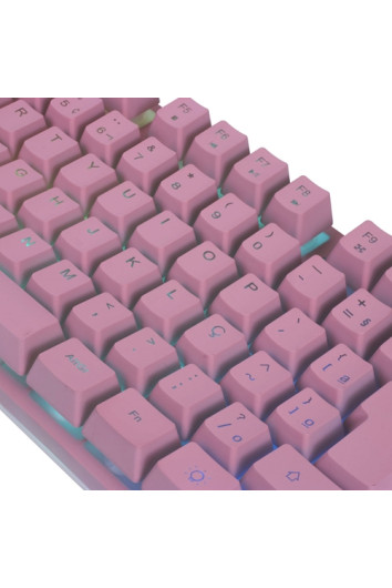 Teclado Gamer Usb C/led Prismatic Rosa Tc205