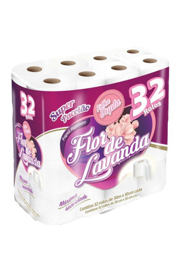 Papel Higiênico 32x30m Folha Dupla Celulose 30g