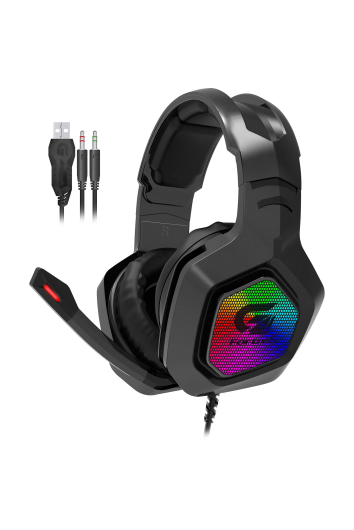 Fone Headset Gamer Usb Black Hawk Pto Fortrek