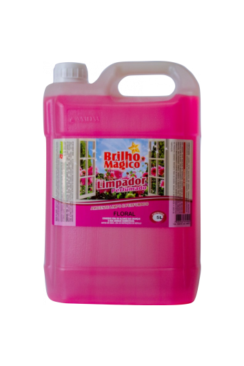 Limpador Perfumado Floral 5l (desinfetante) Brilho Mágico
