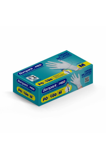 Luva Procedimento Látex C/ Pó Cx C/100 Tam M