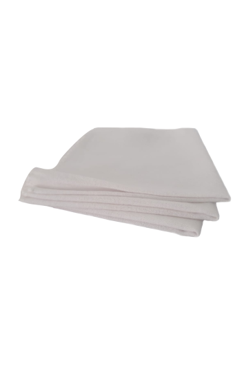 Flanela Branca 28x28 