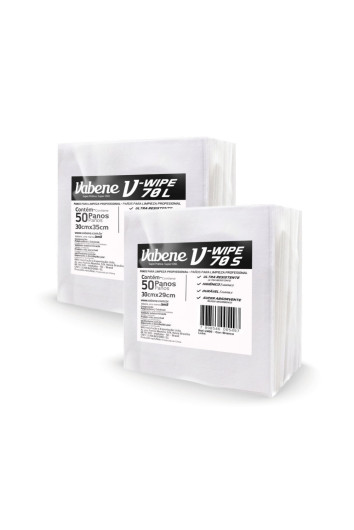 Pano de Limpeza V-wipe 70s 30x29cm Bco