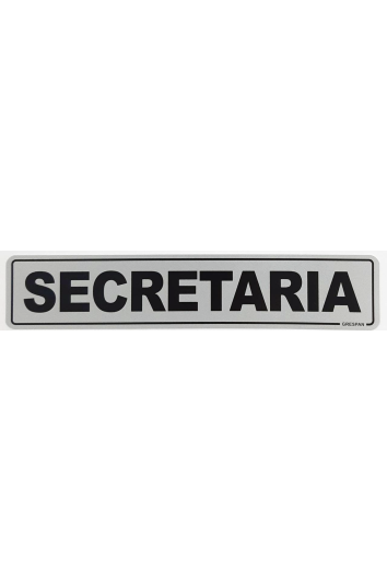 Placa de Sinalização Secretaria 5x25