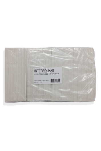 Papel Toalha 2 Dobras 20x20,5 Celulose 20g 500g