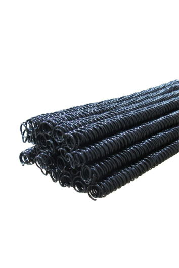 Espiral 09mm (para 50 Folhas) 100 Unidades Preto